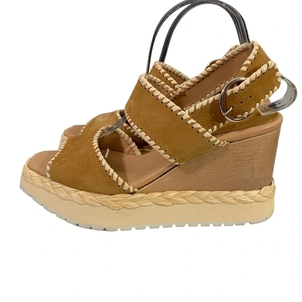 PALOMA BARCELO Espadrille Platform Wedge Sandals Size 41